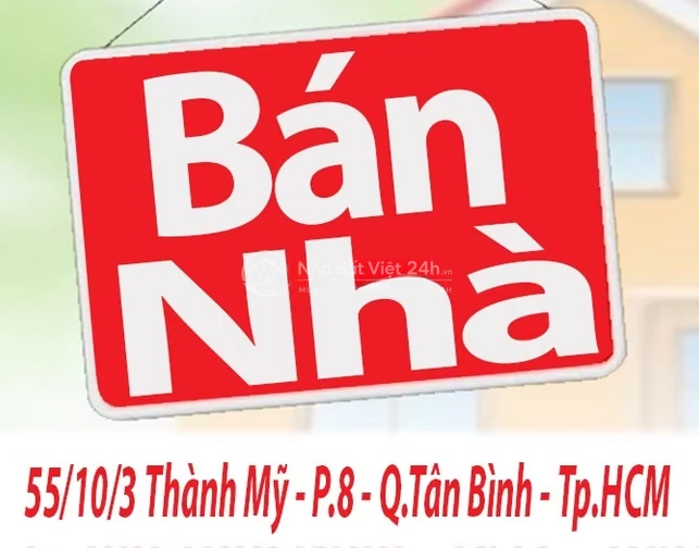 Bán Nhà 55/10/3 Thành Mỹ, P.8, Q.Tân Bình, Tp.HCM