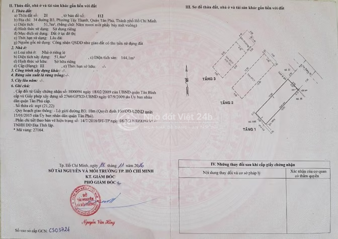 Chính Chủ Bán Cặp Nhà mặt tiền 34+36 đường B3, P. Tây Thạnh, Ngang 8m