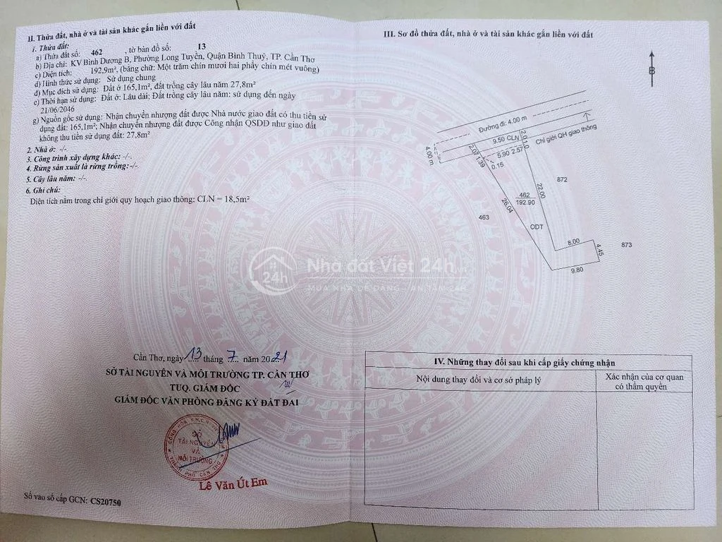 Bán đất thổ cư Rạch Miễu Ông sát chợ