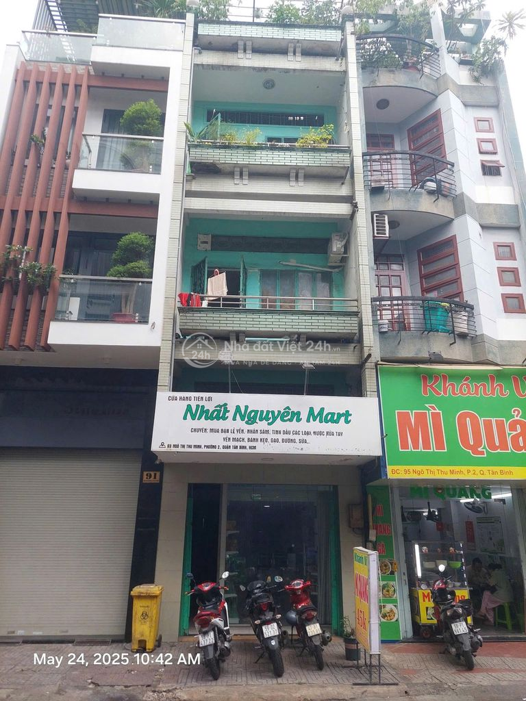 Bán nhà mặt tiền Ngô Thị Thu Minh sát chợ Phạm Văn Hai