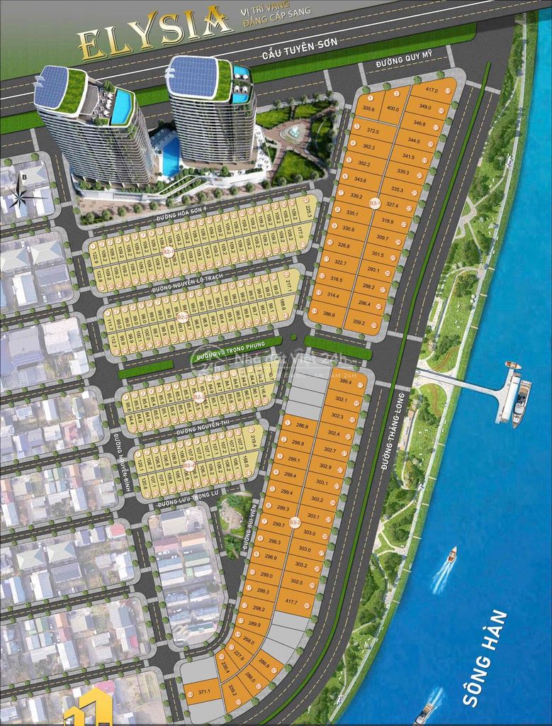 Sập Hầm bán biệt thự mặt Tiền Đường Thăng long dự án Elysian complex