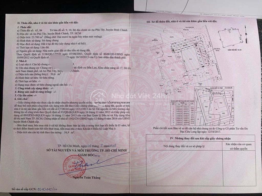 Căn sổ riêng TẦNG 9 giá 1,580 tỷ 55m2 tại HQC PLAZA-2PN-2WC