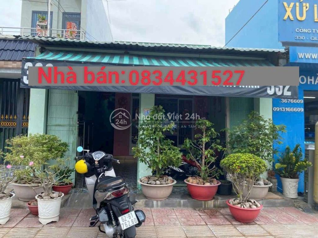 Nhà Mt QL62 ( vị trí kinh doanh) gần ngã tư tuyến tránh P6 TP Tân An