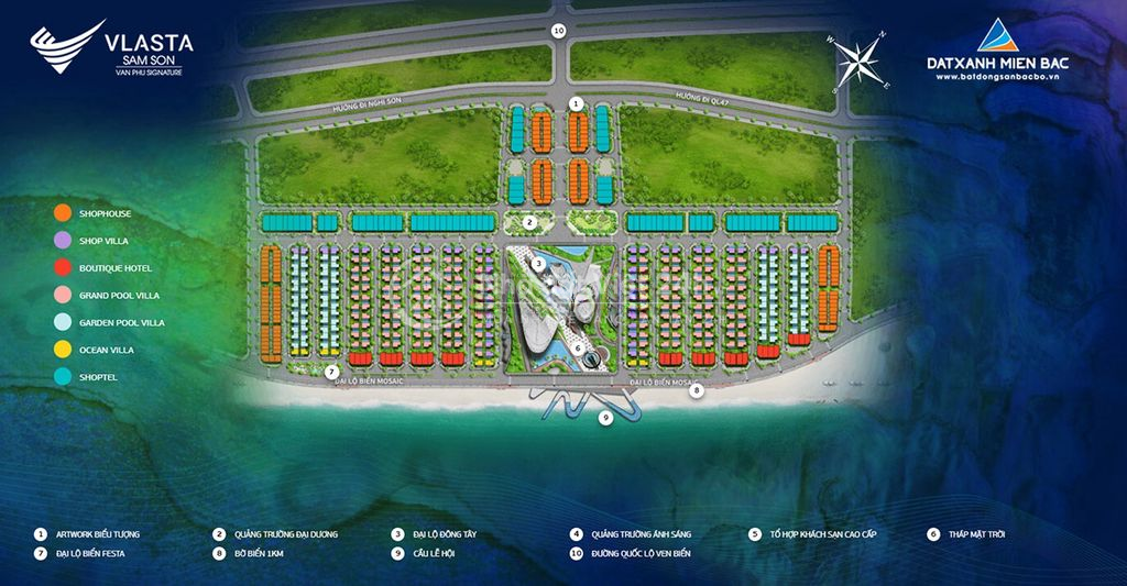 Chính chủ bán NV 194,7m2 khu đô thị mặt biển Vlasta Sầm Sơn, nhận nhà