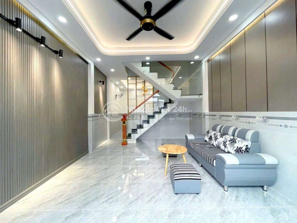 Nhà mới đẹp, hẻm rộng, ( 4x10) đúc 1 lầu, 2PN, 2WC, Tân Thới Hiệp,Q12