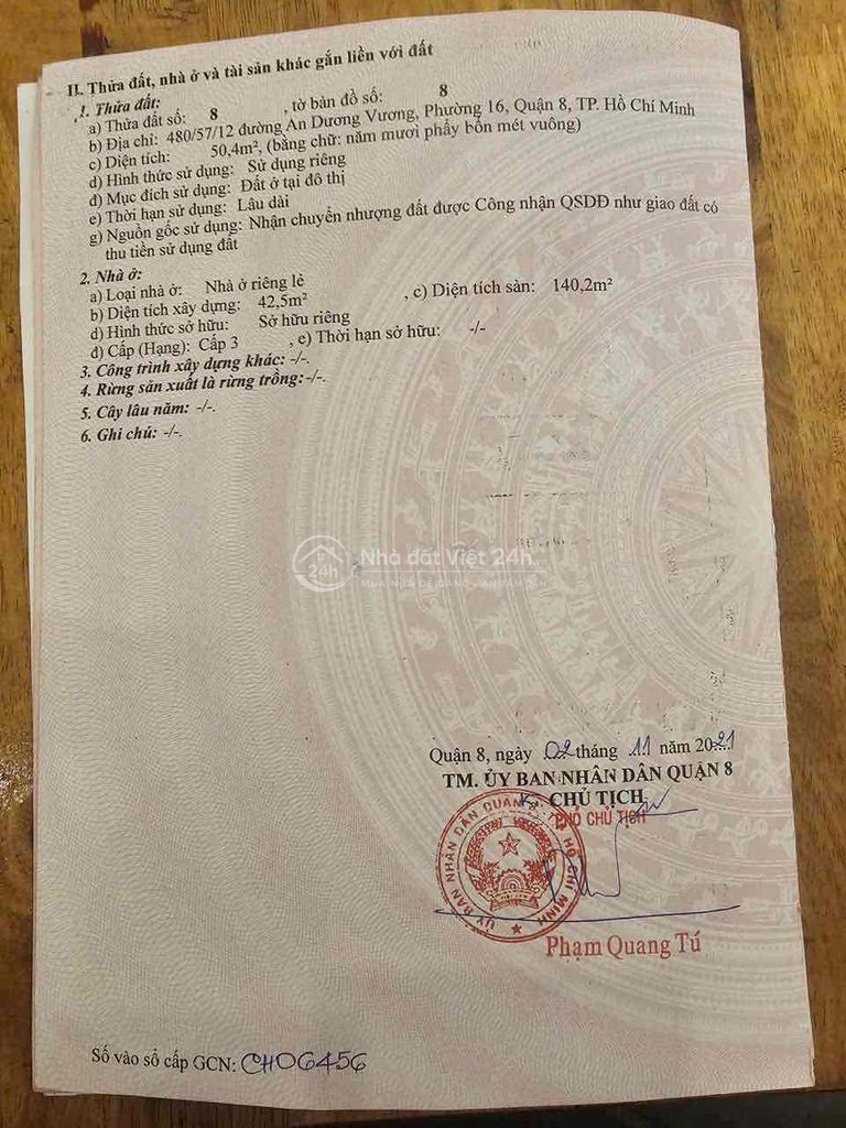 Bán nhà kdc đồng bộ nhỉnh 6 tỷ An Dương Vương P. Bình Phú