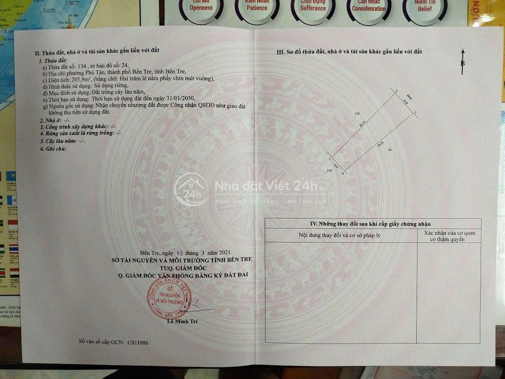 Nhà Phường Phú Tân Bến Tre 206 m²