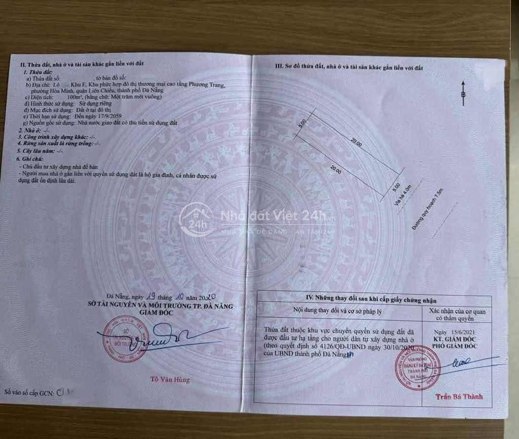 💥 Bán lô đất Nguyễn Chơn - Khu E Kim Long - đà nẵng