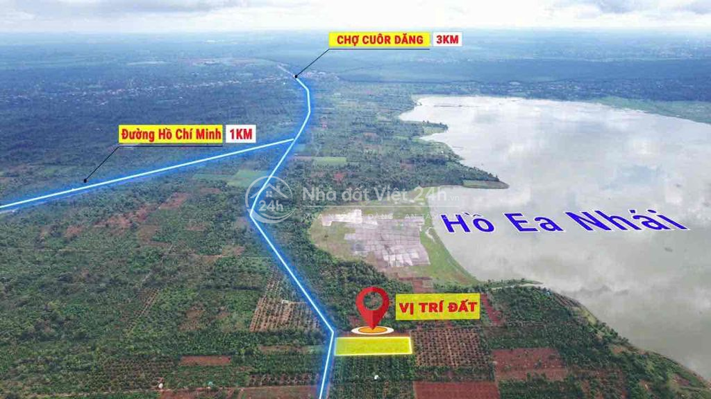 2,1 sào mặt tiền đường nhựa Vành Đai km18 nối tuyến QL14-QL26 1,3 tỷ/s