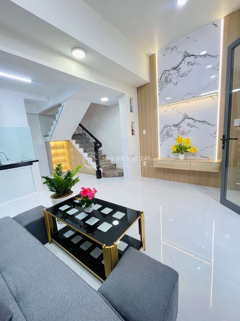 Phan Văn Trị, Bình Thanh, 35m, 4 tầng, giá: 5.23 tỷ, tặng ful Nội thất