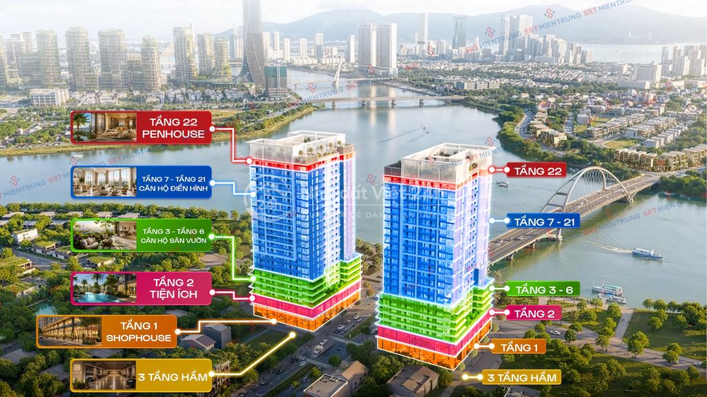 Căn hộ cao cấp Sun Group S-Light, khu Ero Villa 2, 50m2, 2 PN, 2.4 Tỷ