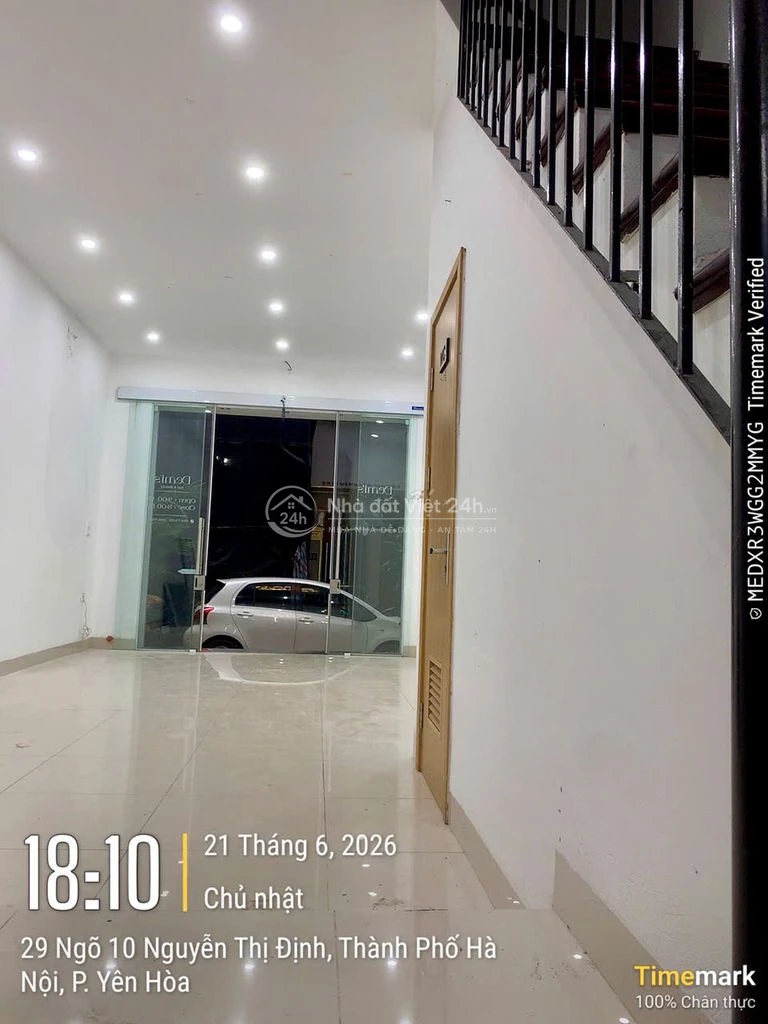 Cho thuê MBKD Tầng 1 (35m²) NGÕ 2 Ô TÔ TRÁNH - Đường Nguyễn Thị Định