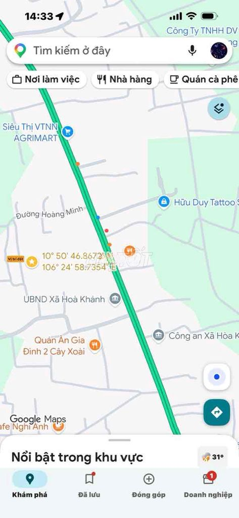 CHÍNH CHỦ CẦN BÁN ĐẤT THỔ CƯ xã Hoà Khánh Nam, Long An