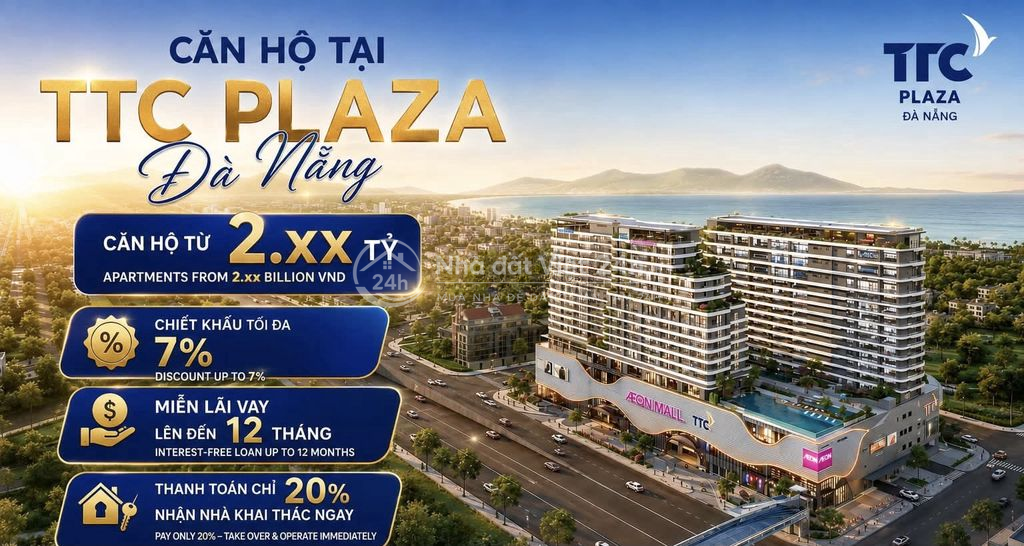 🔥căn hộ Ngay trên AEON MALL ĐÀ NẴNG 🔥