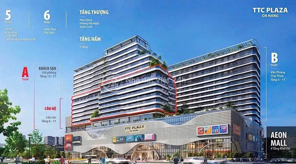 🔥căn hộ Ngay trên AEON MALL ĐÀ NẴNG 🔥
