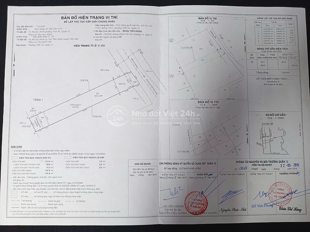 CHÍNH CHỦ BÁN GẤP NHÀ SỔ HỒNG RIÊNG PHƯỜNG THỚI AN QUẬN 12 TP.HCM
