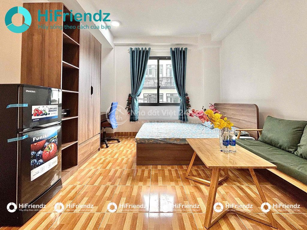 STUDIO FULL NỘI THẤT CỬA SỔ TRỜI MỚI XÂY NGAY CÔNG VIÊN PHẦN MỀM Q12