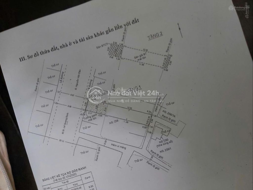 Nhà chính chủ bán mặt tiền Nguyễn Văn Đậu, ngay khu trung tâm an ninh.