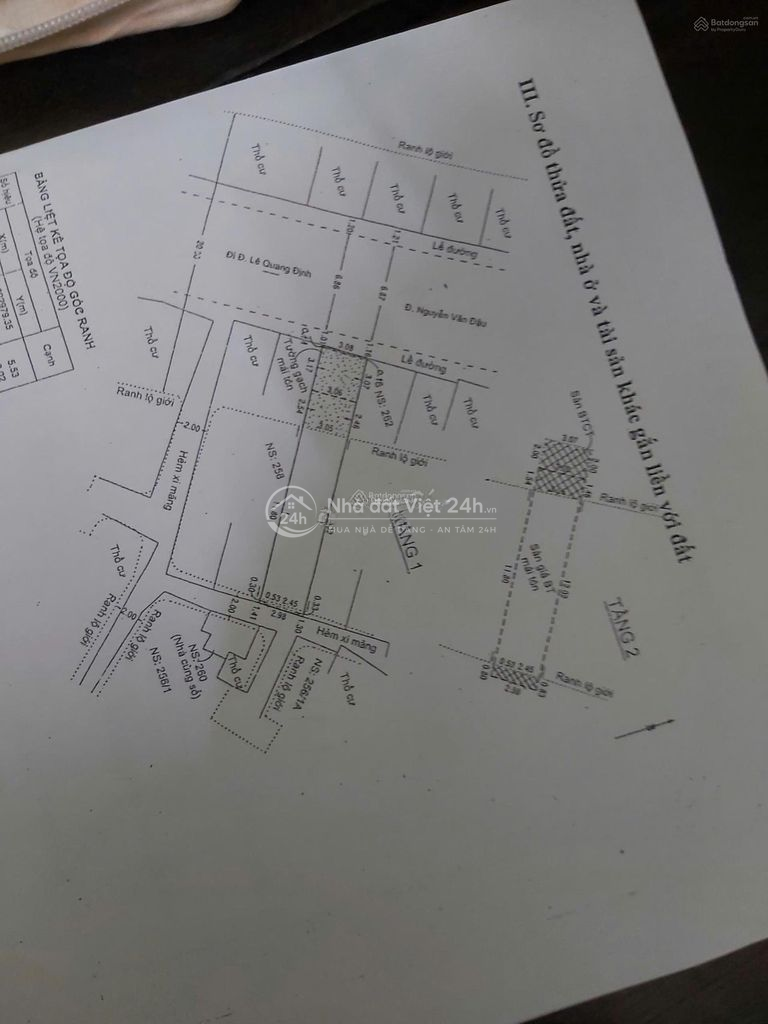 Nhà chính chủ bán mặt tiền Nguyễn Văn Đậu, ngay khu trung tâm an ninh.