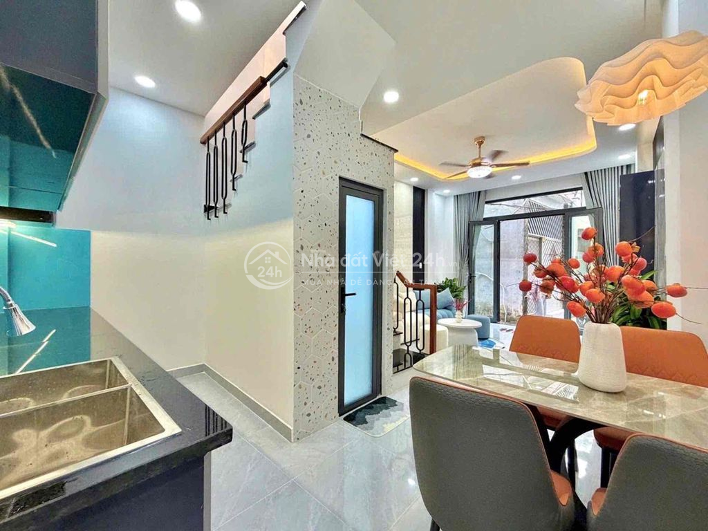 CHU VĂN AN-2 TẦNG LẦU-3PN 3WC FULL NỘI THẤT-DT 40M² (4x10) NỞ HẬU 4.4M