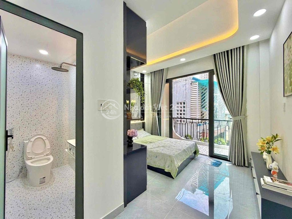 CHU VĂN AN-2 TẦNG LẦU-3PN 3WC FULL NỘI THẤT-DT 40M² (4x10) NỞ HẬU 4.4M