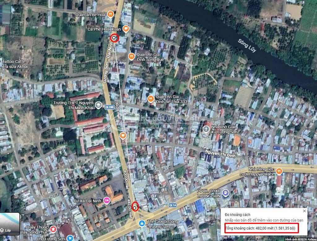 Bán đất Lương Sơn Lâm Đồng | Mặt tiền QL28B: 844m2 (Bắc Bình)