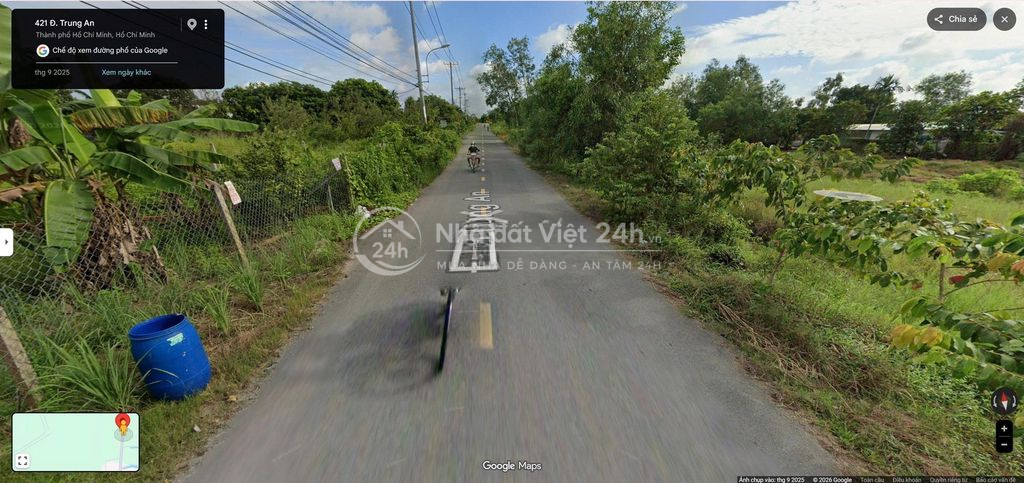 BÁN ĐẤT MẶT TIỀN ĐƯỜNG TRUNG AN, CỦ CHI – 355,3M² – 296,2M² THỔ CƯ