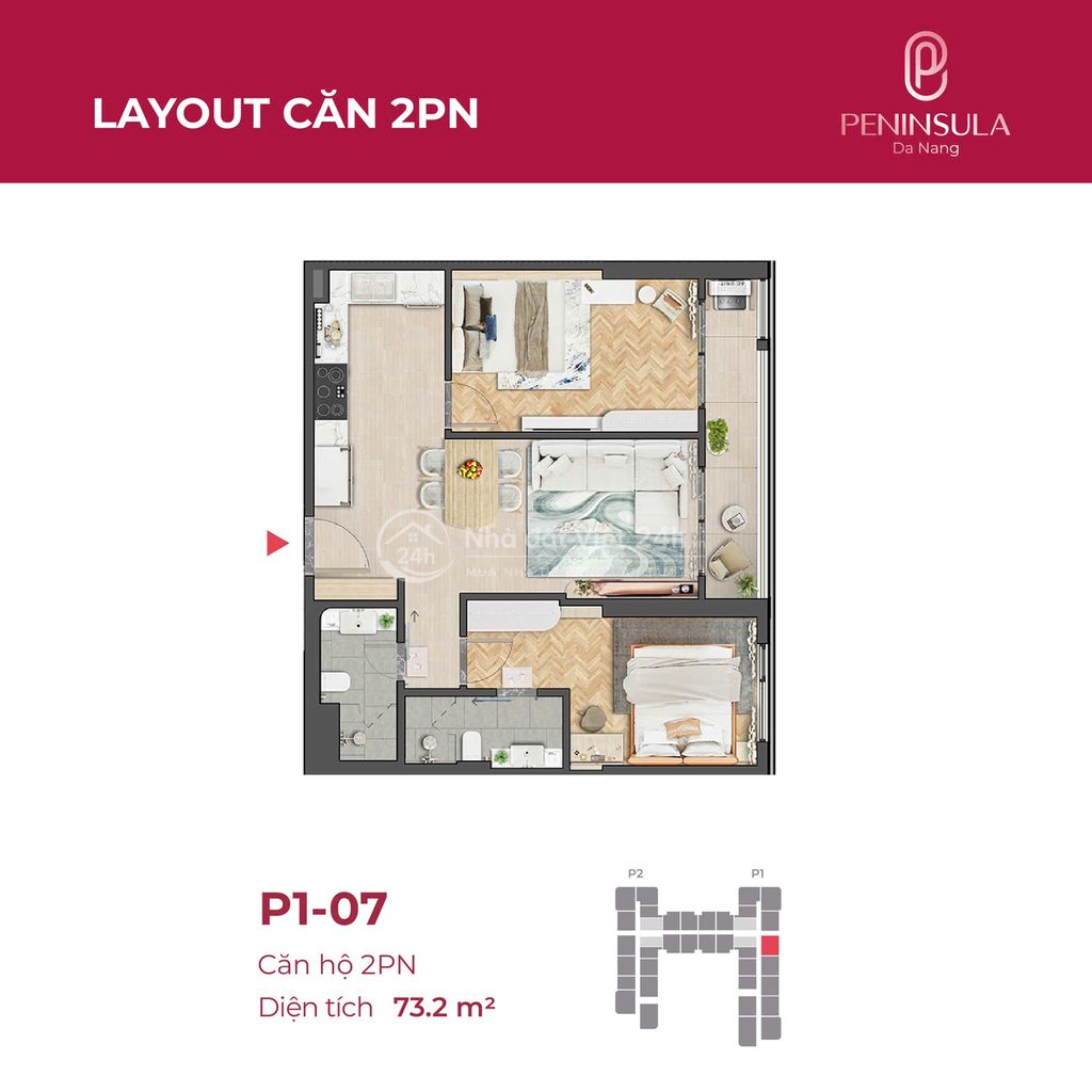 Chính chủ cần bán ĐN - Tầng 12 View sông Hàn Thành phố