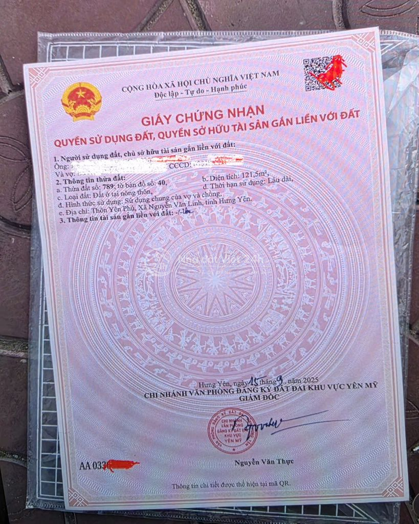 Bán 121,5m2 đất đấu giá Giai Phạm, Sát KCN Phố Nối A, Mặt đường DT381