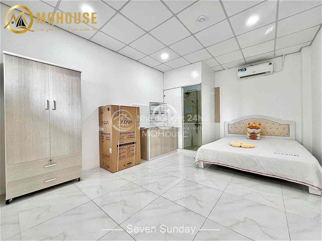 Cho Thuê Phòng Quận Bình Thạnh_Không Giá Ảo_Studio 30m2 Có Thang Máy