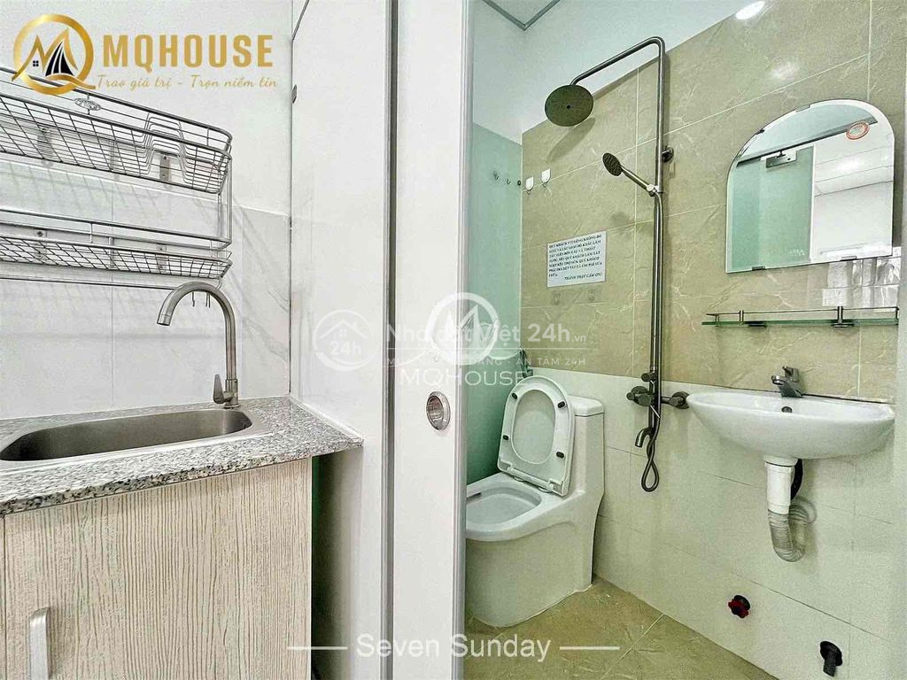 Cho Thuê Phòng Quận Bình Thạnh_Không Giá Ảo_Studio 30m2 Có Thang Máy