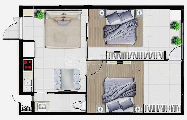 Gấp bán 3.6 Tỷ giảm về 3.49 Tỷ - Bán nhanh chung cư tầng 1 View sông
