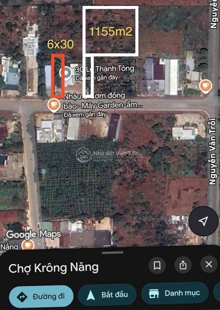 Mặt tiền rẻ nhất Krong năng