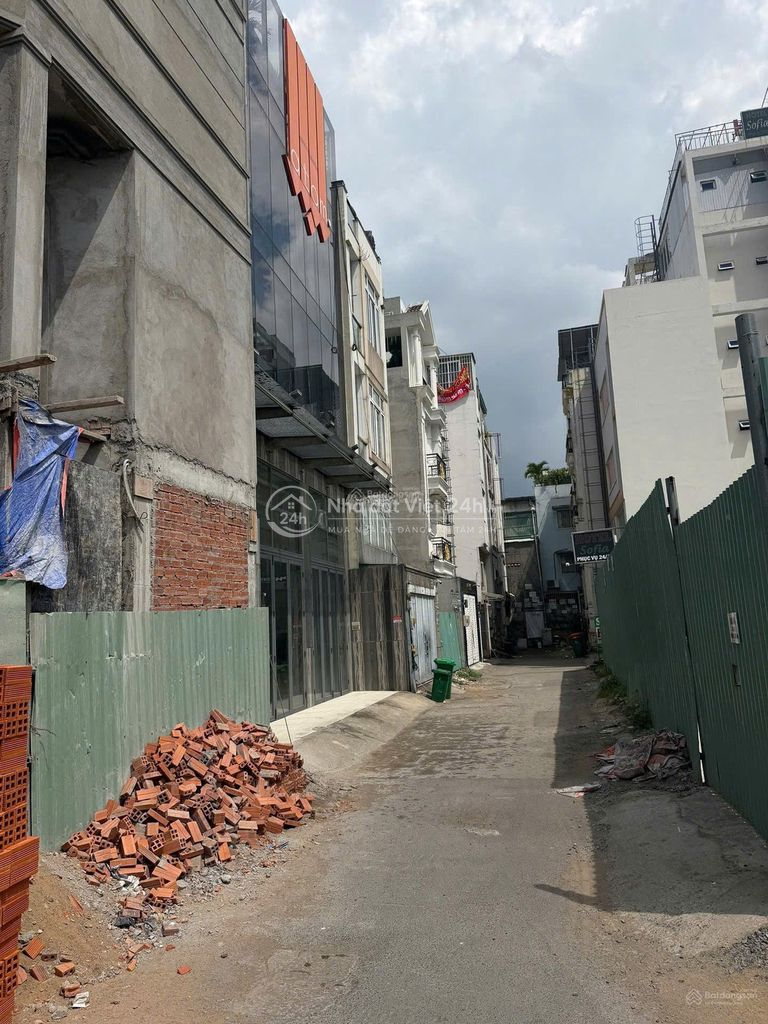 ĐH Văn Lang, đất 2 MT Nơ Trang Long-Phạm Văn Đồng, 7,5x15m GPXD 6 tầng