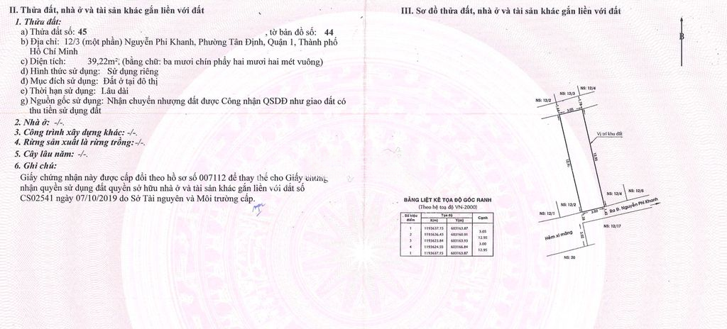 CHÍNH CHỦ BÁN NHÀ TÂN ĐỊNH Q1 – GẦN 40M² – SỔ RIÊNG – 6,1 TỶ