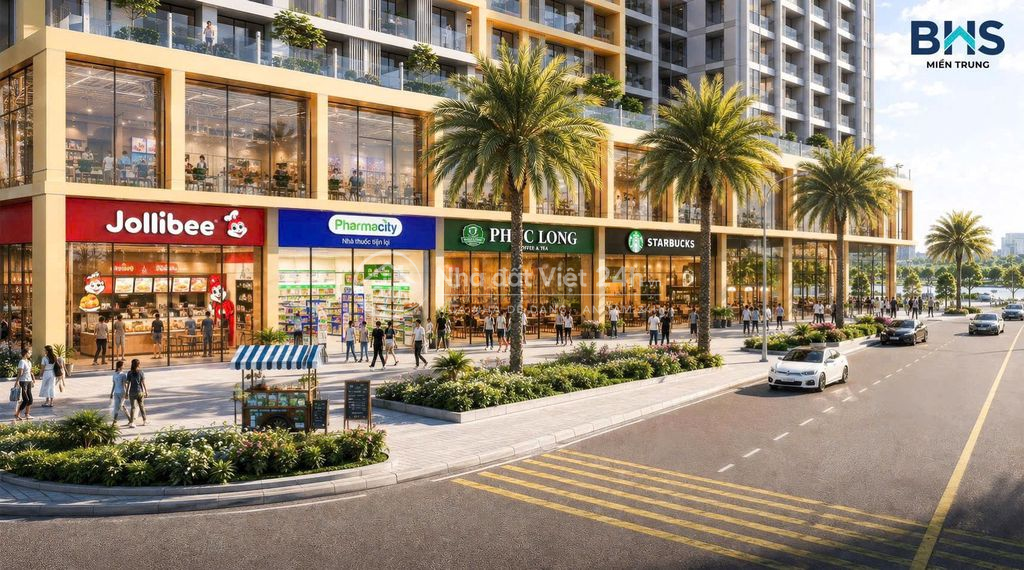 CHỈ 6 TỶ SỞ HỮU NGAY SHOPHOUSE MẶT TIỀN NGUYỄN PHƯỚC LAN , KD SẦM UẤT