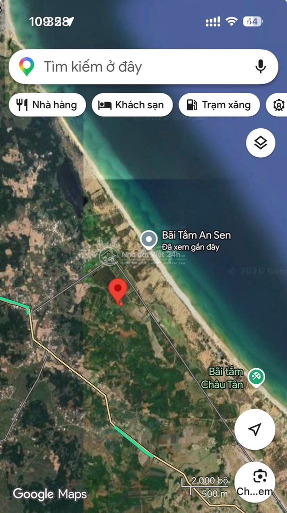 Kẹt tiền bán hơn 400m2 đất cách biển 900m . giá 140tr