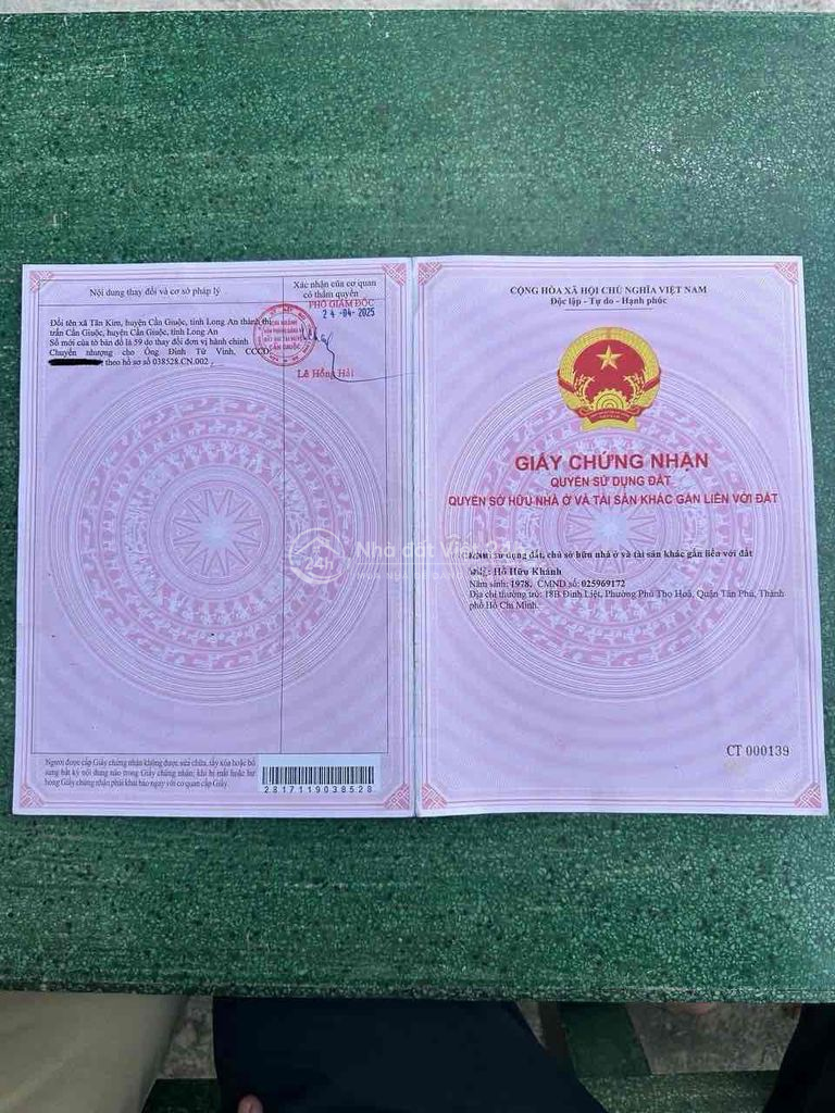 CHÍNH CHỦ BÁN ĐẤT LÔ GÓC 2 MẶT TIỀN VIEW SÔNG SIÊU ĐẸP – CẦN GIUỘC, LO