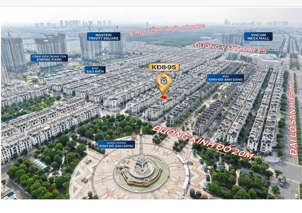 Nhỉnh 14 tỷ Shophouse 108m2 tại phân khu Kinh Đô gần quảng trường