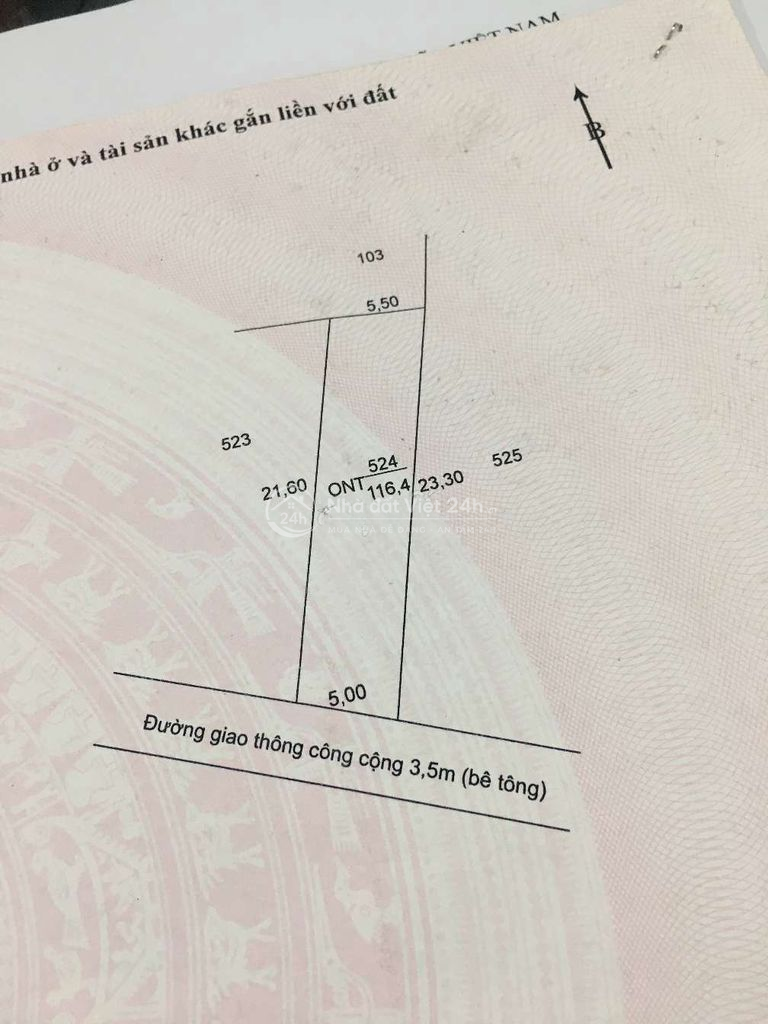 chính chủ bán đất thổ cư