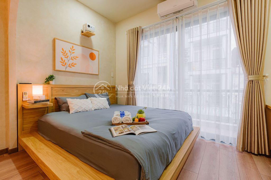 Designer studio 22m² Điện Biên Phủ, full NT, bếp + máy giặt riêng