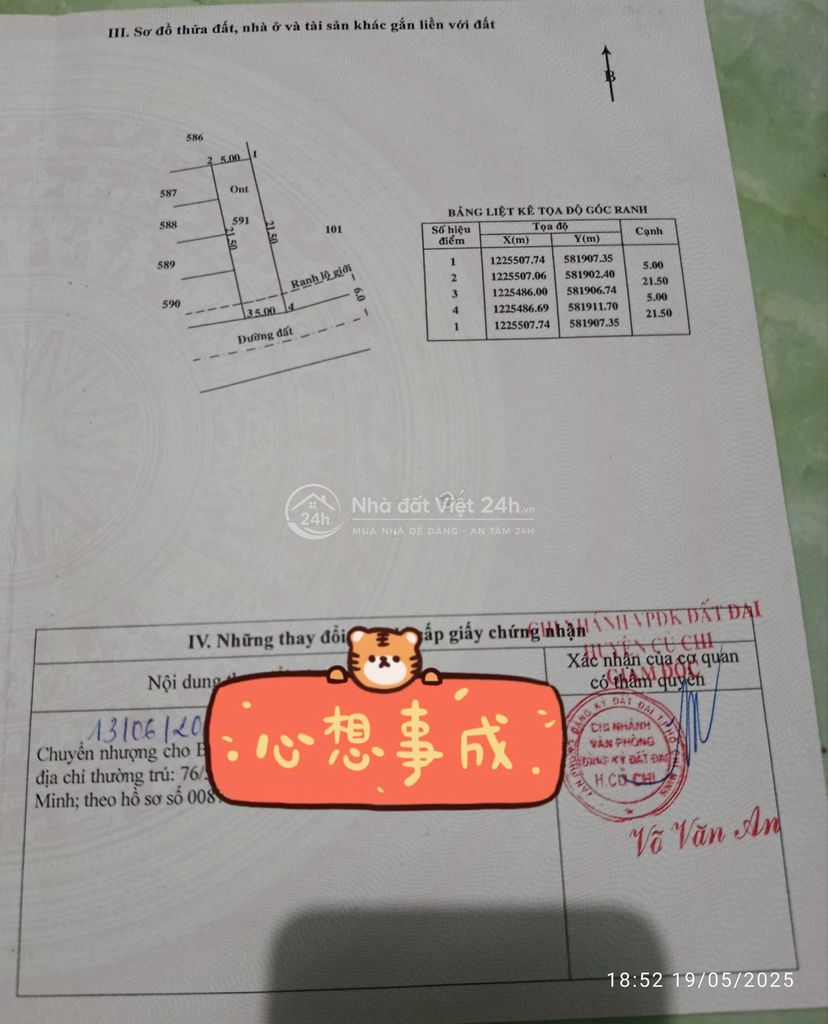 Bán đất đường nhựa 6m, cách Phạm Thị Than 20m, DT 107,3m2 giá 1.5 tỷ