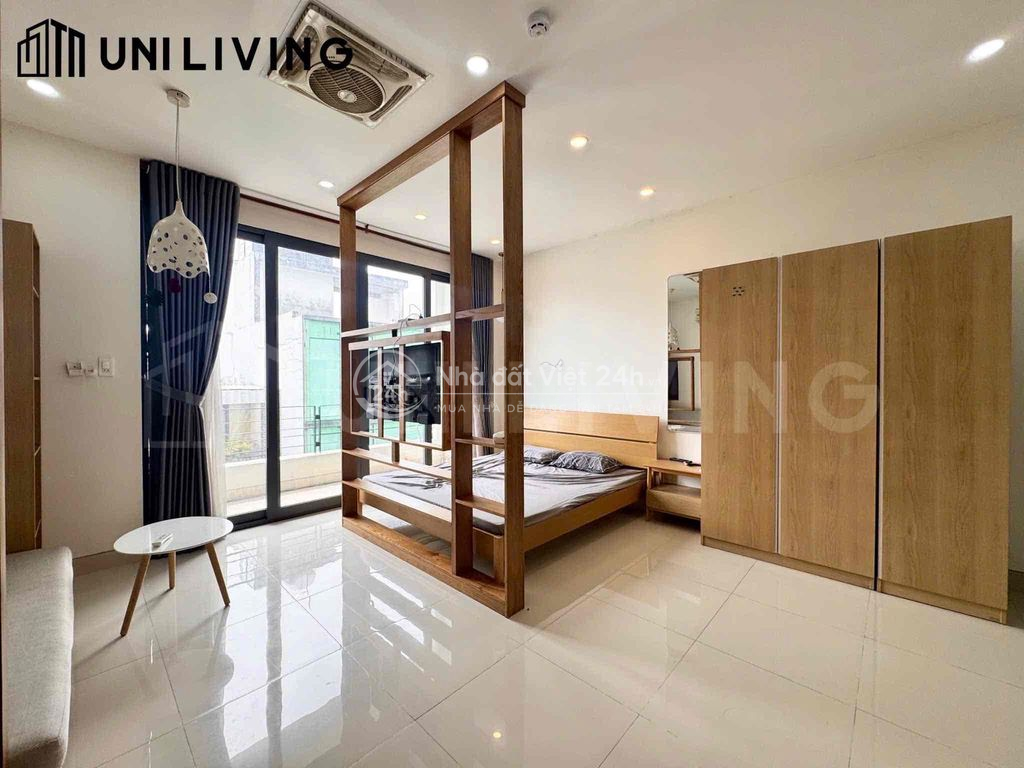CHO THUÊ CĂN STUDIO RỘNG BAN CÔNG-NỘI THẤT FULL-THÂN THIỆN PET