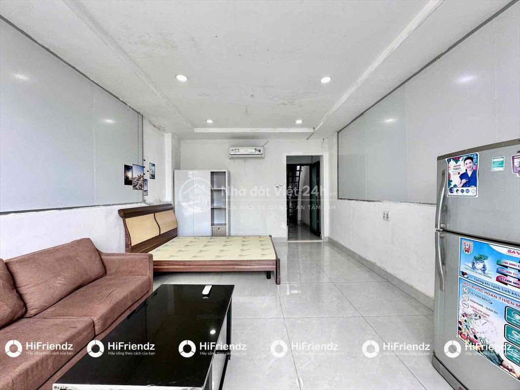 ❤️Studio xịn đẹp full nội thất Cao Đức Lân, cửa kính lớn thông thoáng