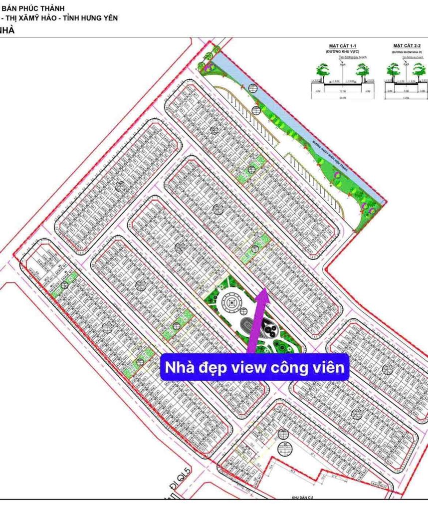 Bán nhà 4 tầng view công viên khu đô thị Phúc Thành Bần, Mỹ Hào, Hưng