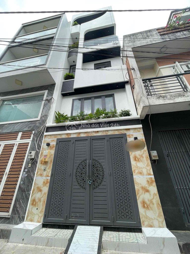 NHÀ MỚI HẺM ÔTÔ LÊ VĂN QUỚI CÓ THANG MÁY, DT: 4x14.5m 4.5TẤM 5PN 6WC