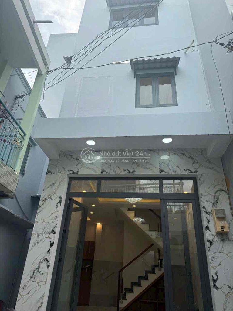 Nhà đẹp Ba Đình quận 8 nở hậu 7 mét 4 phòng ngủ giá rẽ