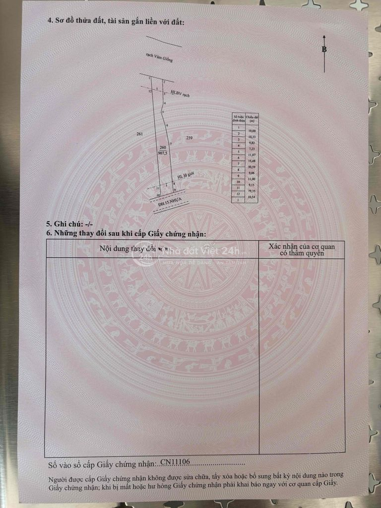 Bán Đất Mặt Tiền Đường Nhựa HL15 Phú Thành - 907m² (Có 100m² Thổ Cư) -