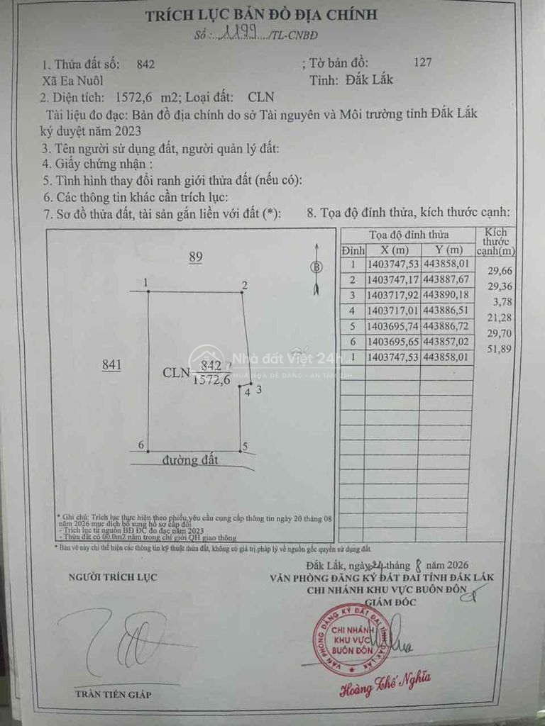 bán đất cách ngã 6 7km