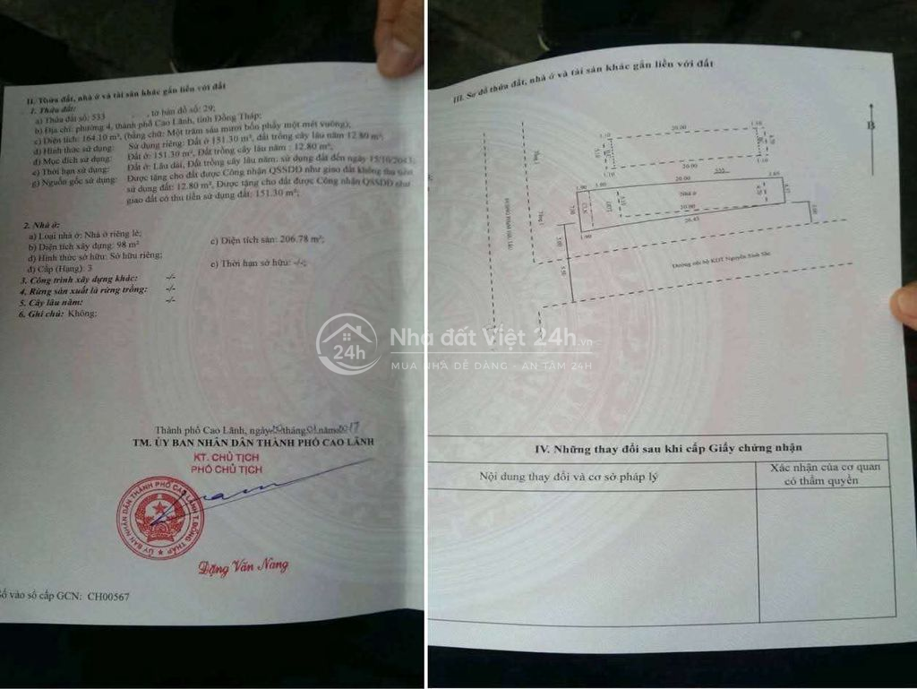 Nhà Góc ngã 4 Phạm Hữu Lầu